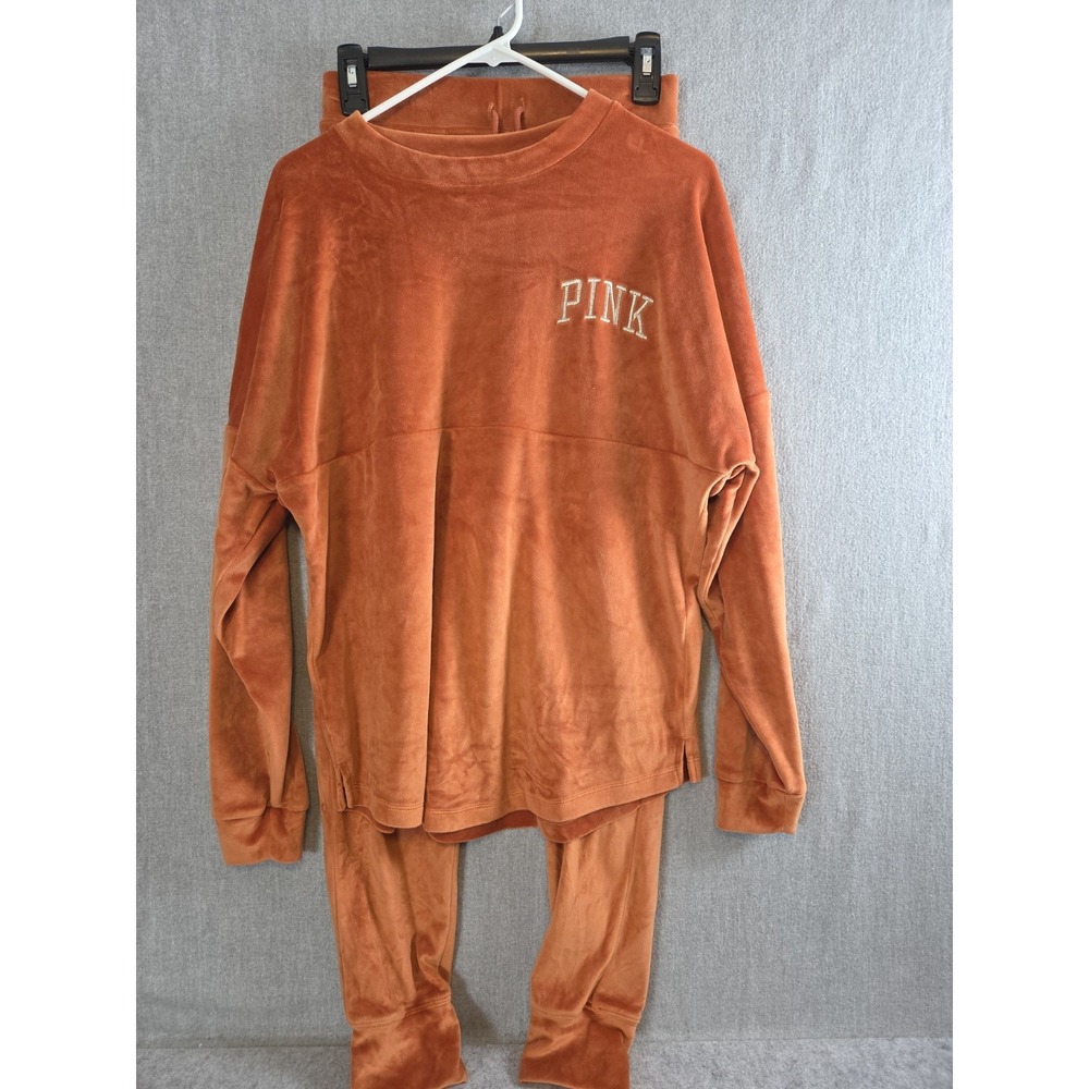Vintage VICTORIAS SECRET PINK Plush & Lush Tracksuit XS Top & Pants Velour Y2K